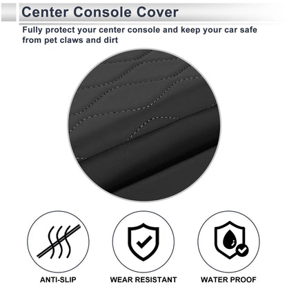 Car Center Console Cover for BMW 5 Series (2011-2017) - Black Storage Bag 1 Set