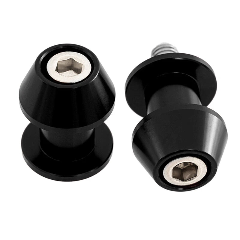Black M10 Swingarm Spools for CFMOTO 250/300/750 CL-X (2021-2023)