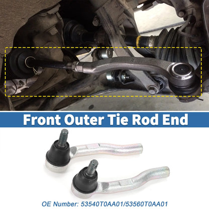 Front Outer Tie Rod Ends for Honda CR-V (2012-2018)