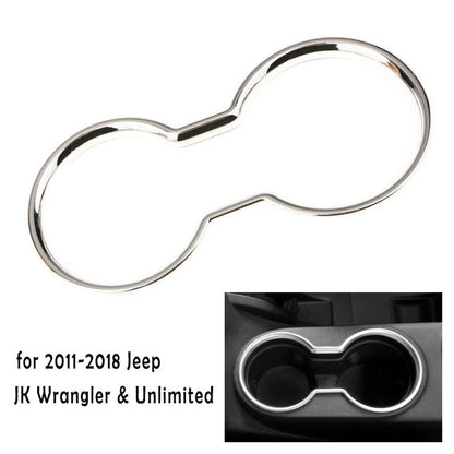 Cup Holder Trim / Silver Water / Chrome Cover Decoration for All Models (2011–2018)