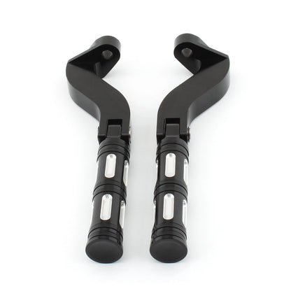 Set of Black Rear Foot Pegs for Harley Touring (1993-2023)