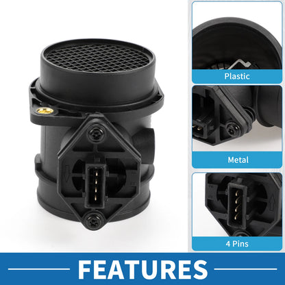 MAF Mass Air Flow Sensor for Ford (1041359) - Plastic Black