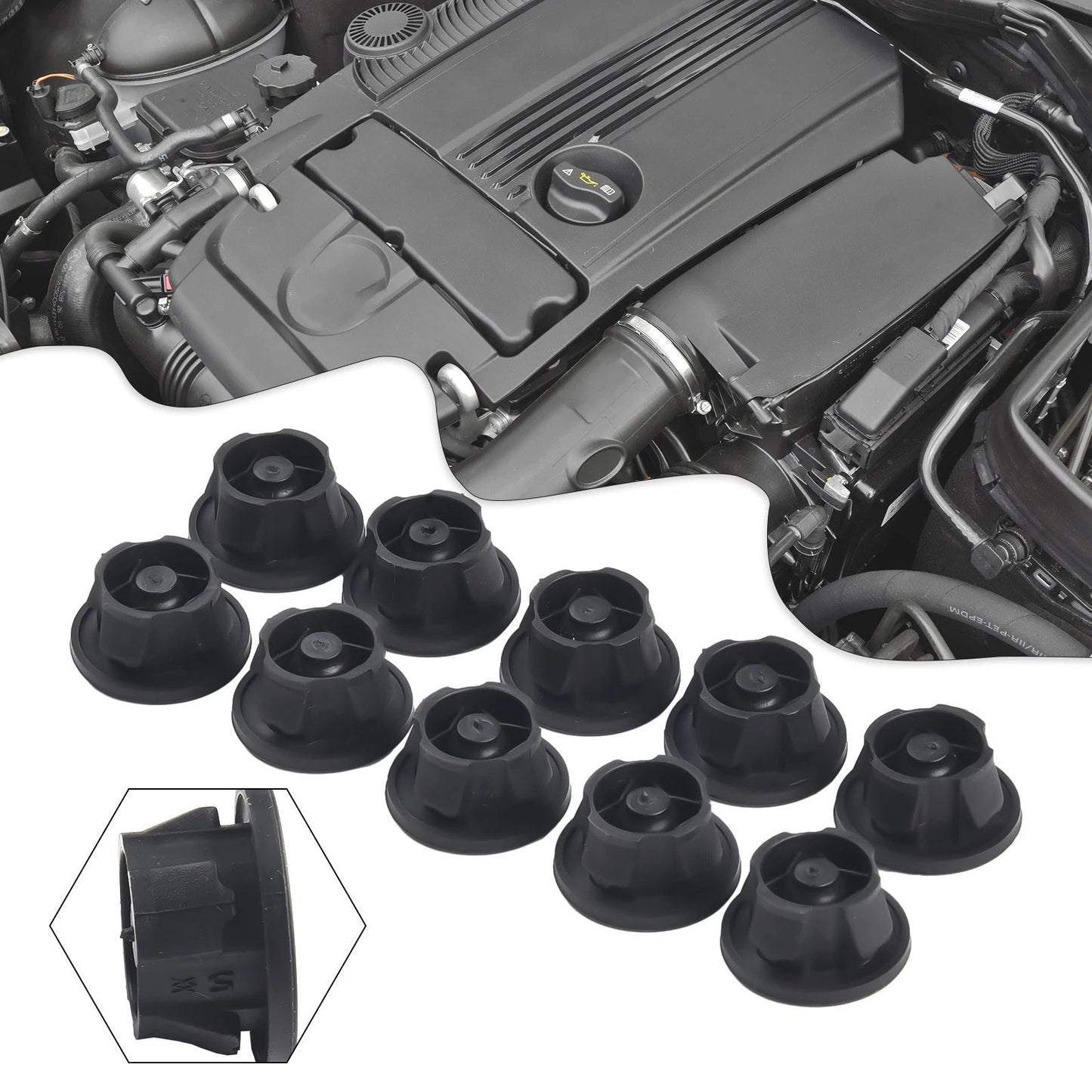 10 x Engine Cover Grommets for MERCEDES SPRINTER