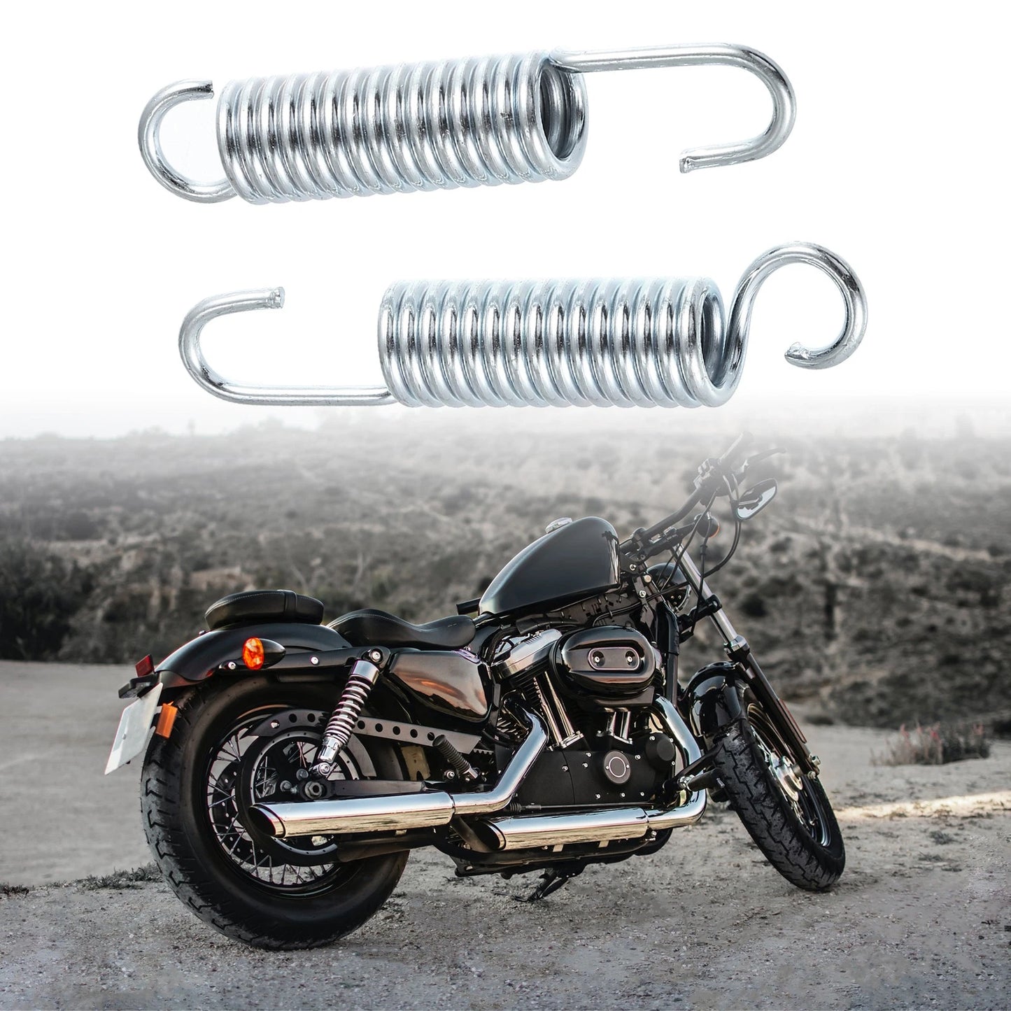 2 x 80mm Side Kickstand Spring for Motorcycle