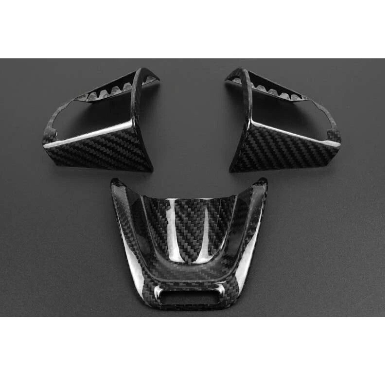 Dry Carbon Fiber Steering Wheel Cover Trim for Kia Stinger 2018-23