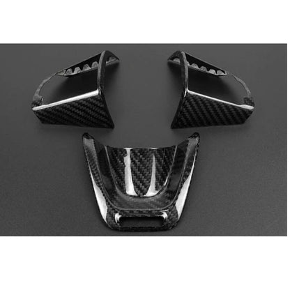 Dry Carbon Fiber Steering Wheel Cover Trim for Kia Stinger 2018-23