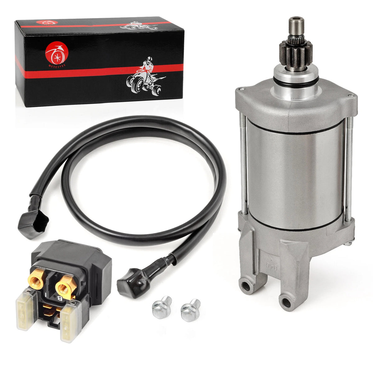2 x Starter Motor & Relay for Yamaha Raptor 660 YFM660 (2001–2005)