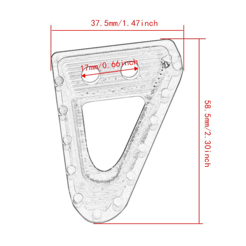 Rear Brake Pedal Step Tip Plate for KTM 350 SX-F 300 XC-W 450 EXC (2011-2023)