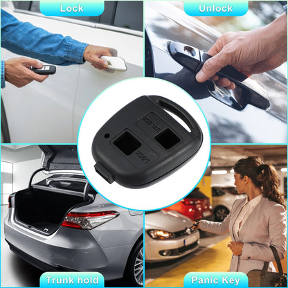 Keyless Entry Remote Key Shell Cover for Toyota Rav4 Yaris Corolla (2001-2023)