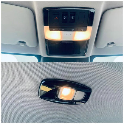 Front & Rear Reading Light Cover Trim for Mitsubishi Outlander 2022-2025 Black