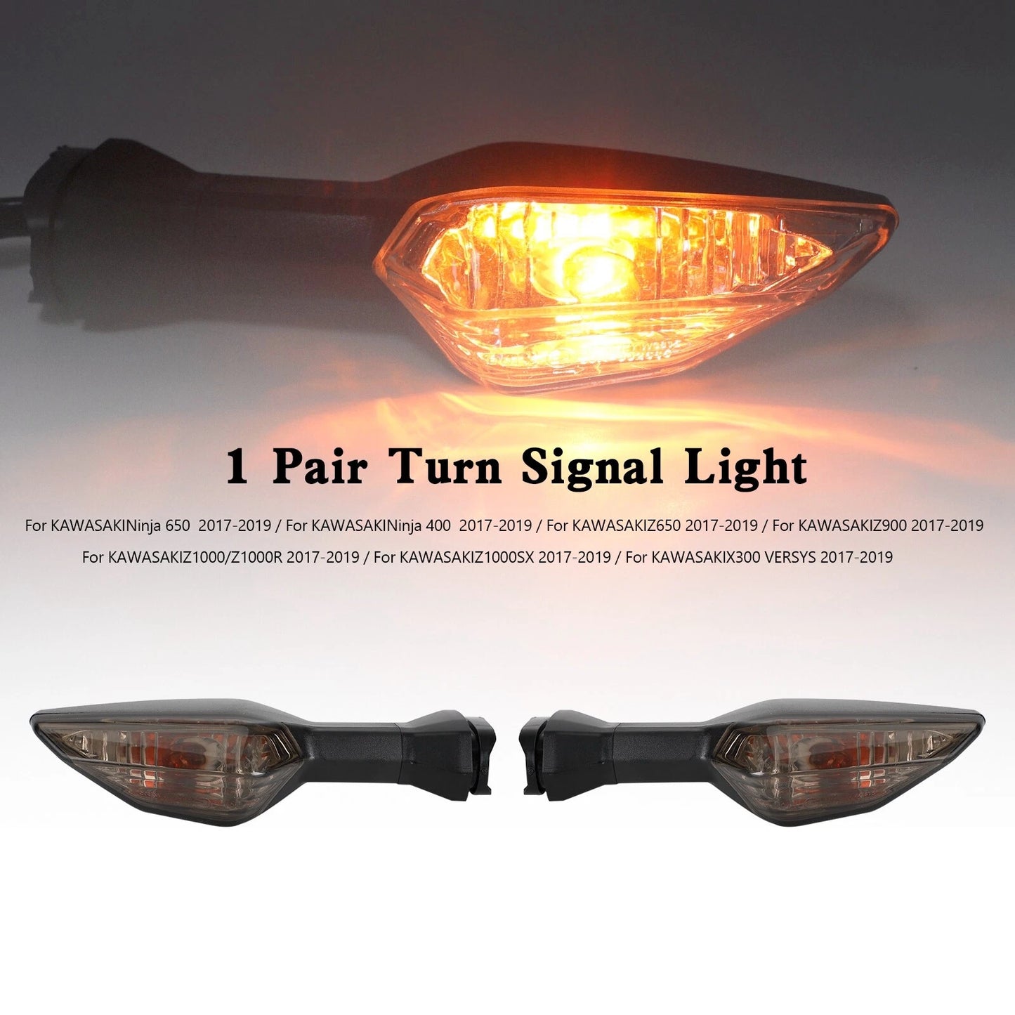 Turn Signal Indicator Lamp for Kawasaki Ninja Z400 Z650 Z900 Z1000 Z1000SX (2018-2023)