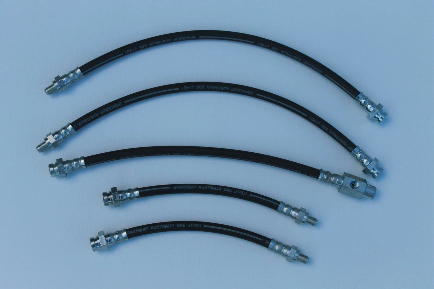 Brake Hose Set (5) for HZ Holden Disc Brake Rear End