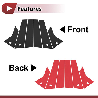 Door Pillar Window Trim for Ford Mach-E 2021-2022 Black Trim