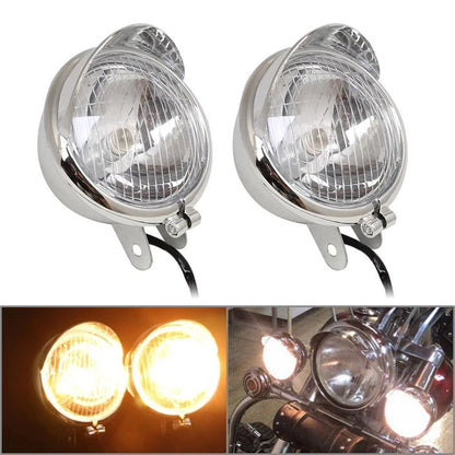 Chrome Fog Lights for Kawasaki Vulcan VN 800 900 1500 1600 1700 2000
