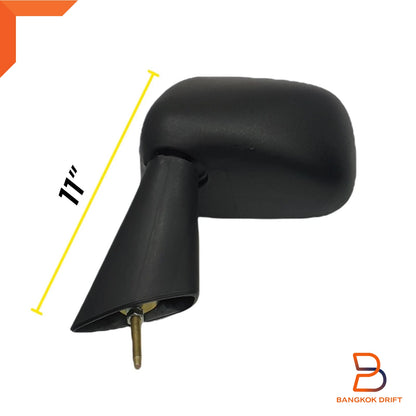 Black Fender Side Door Wing Mirrors for Toyota Hilux Ute (72-83)