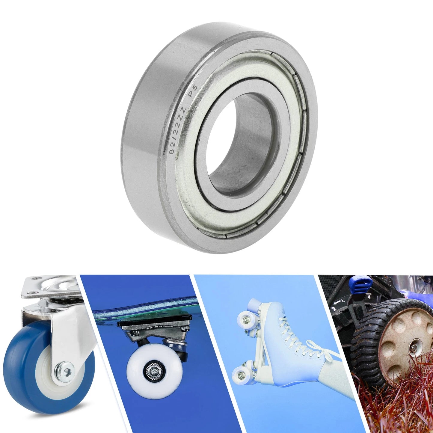62/22ZZ 22x50x14mm Deep Groove Ball Bearings P5 for Scooter Skateboard Wheel