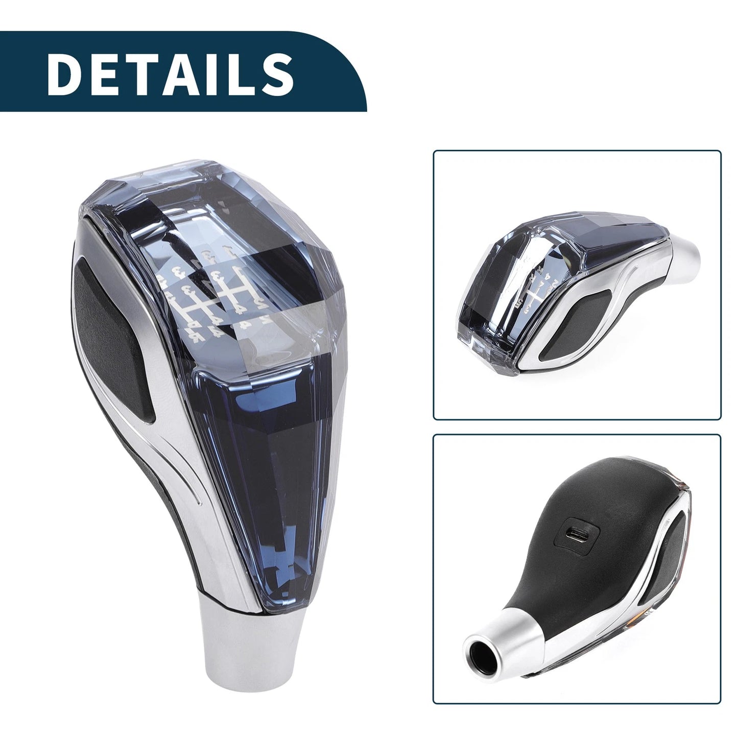 Faux Crystal 5 Speed Gear Shift Knob with LED Light for Toyota 4Runner