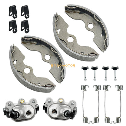 Front Brake Wheel Cylinders W/Shoes for Honda TRX300 FourTrax 2x4 (1988–1992)