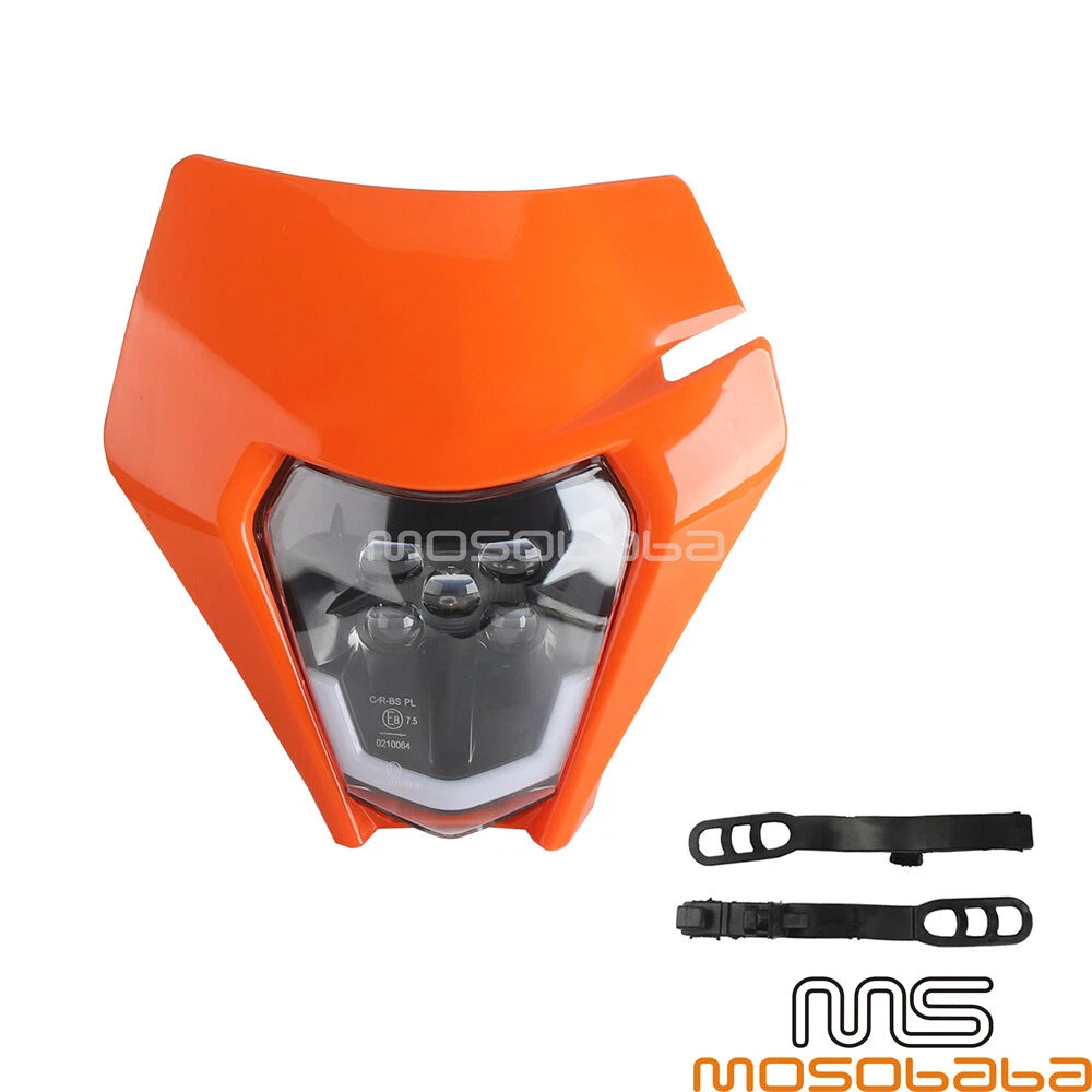 LED Headlight w/ DRL for KTM 250 300 350 450 500 EXC-F FC FE TC TE XC-W (2003-2023)