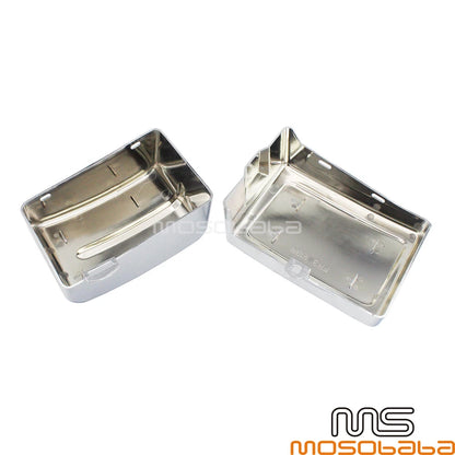 Chrome Side Battery Fairing Covers for 2006-2017 Harley Dyna Fat Bob FXDF