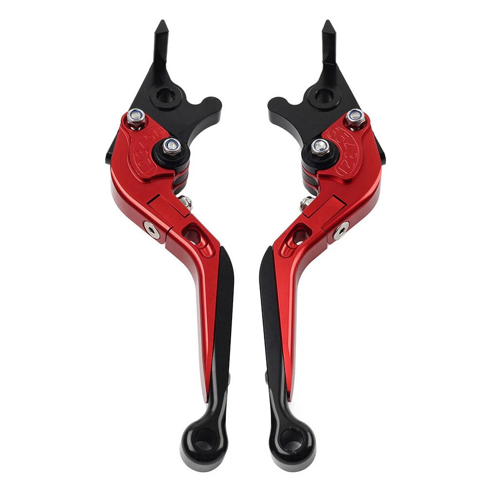 Red Extendable Brake Clutch Levers for Kawasaki Ninja 650R ER6F ER6N (2006-2018)
