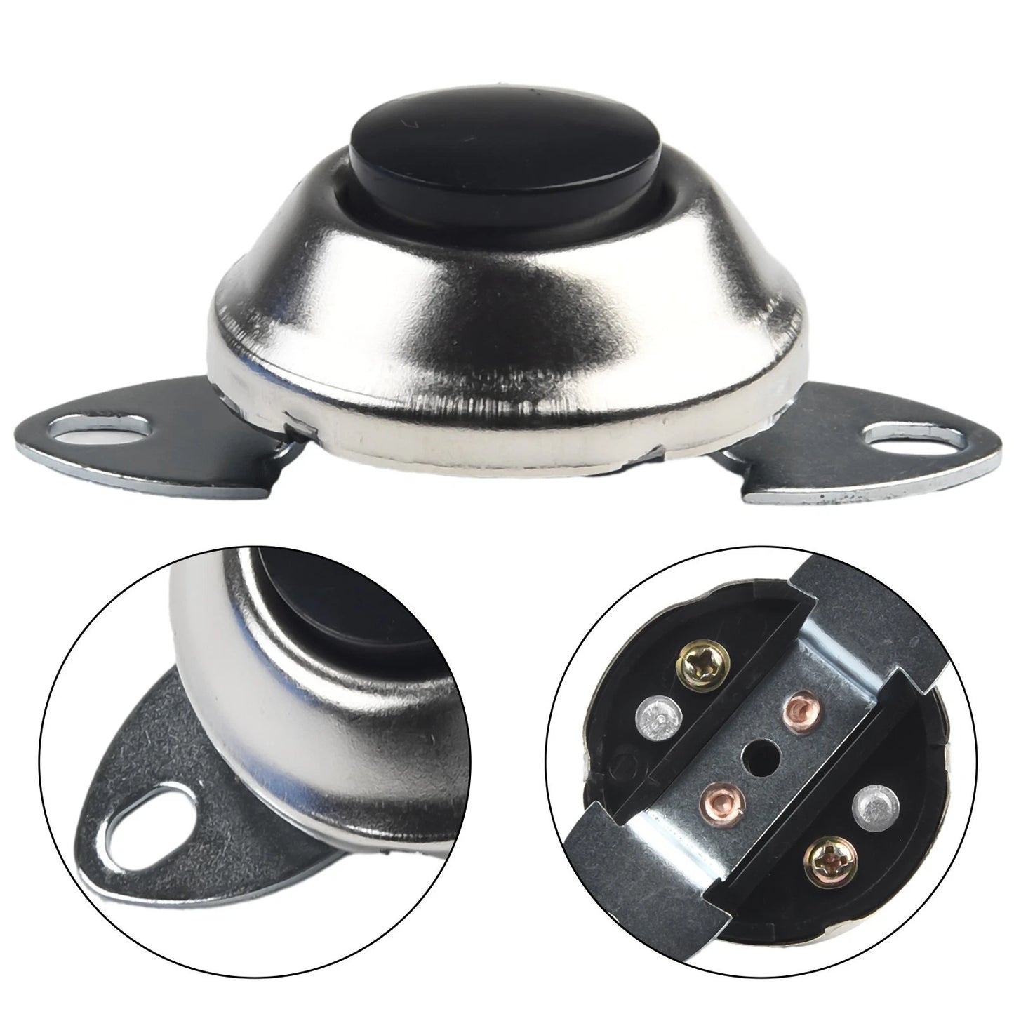 Switch Button Track Waterproof Start Starter ABS Plastic + Metal for Vehicle