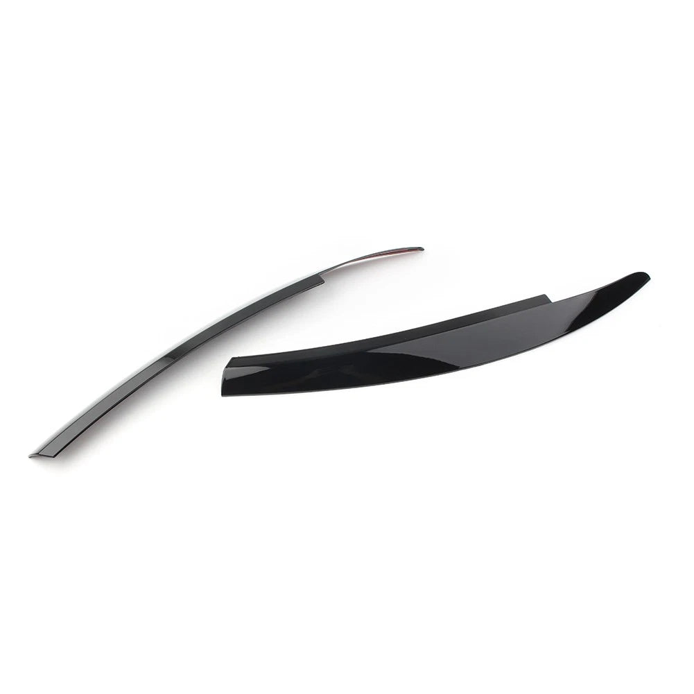 Glossy Black Headlight Eyebrow Eyelid Covers for VW Scirocco (2009-2017)