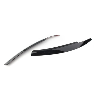 Glossy Black Headlight Eyebrow Eyelid Covers for VW Scirocco (2009-2017)