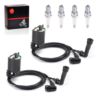 2PCS Ignition Coils for Kawasaki VN1500 Vulcan 1500 VN1500L Nomad (2000–2004)