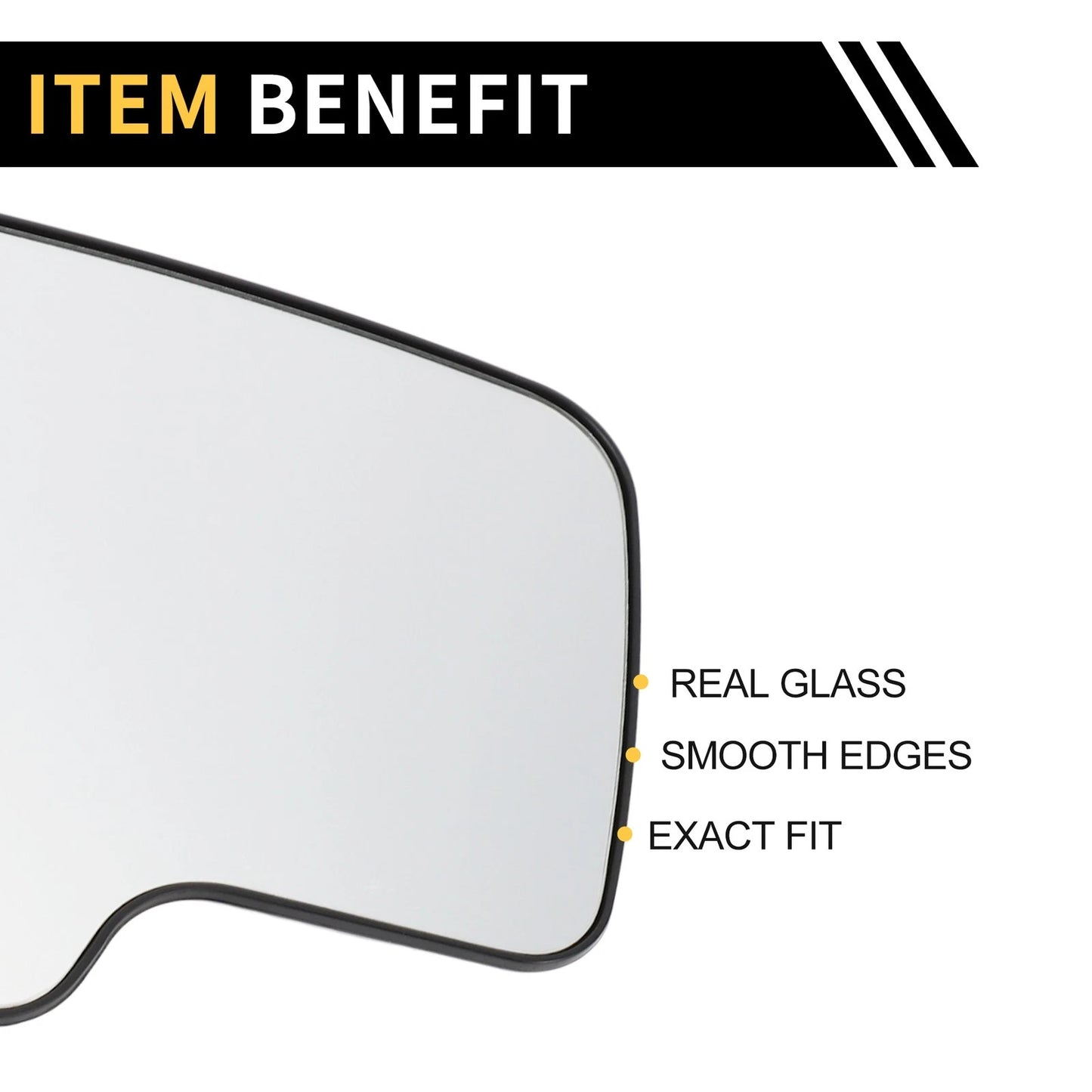 Heated Left Mirror Glass Replacement for Chevrolet Silverado 1500 2500 3500