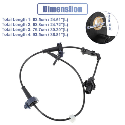 4 Pcs ABS Sensor Set for Honda Civic (2012-2015)