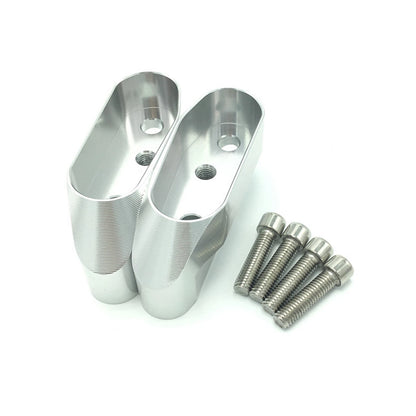 Front Handlebar Riser Mount Kit 1 Pair for BMW R1200RS (2015-2016) Silver