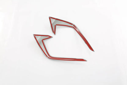 Front Fog Light Eyelid Carbon Fiber Cover Trim for Honda Civic Sedan (2022-2023)