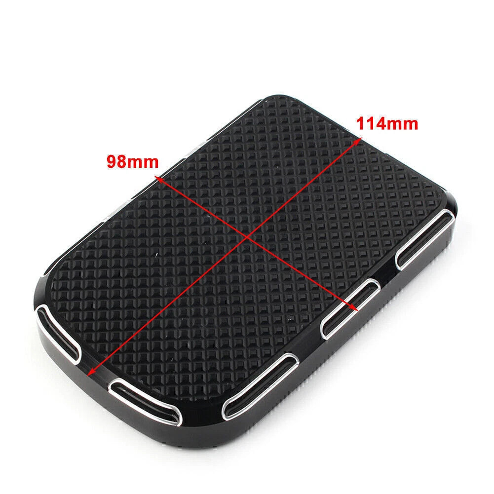 Black CNC Brake Pedal Pad Cover for Harley Touring Electra Street Tri Glide (2009-2023)