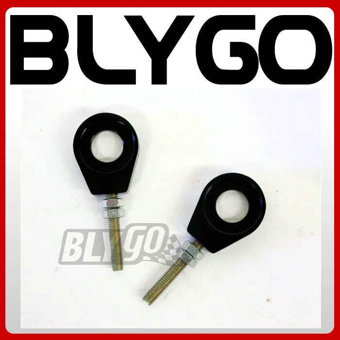 Black 12mm 76mm Chain Adjuster Bolts for PIT PRO Trail Quad Dirt Bike ATV