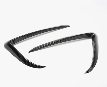 2 x Carbon Fiber Fog Light Eyebrow Covers for Tesla Model 3 (2017-2023)