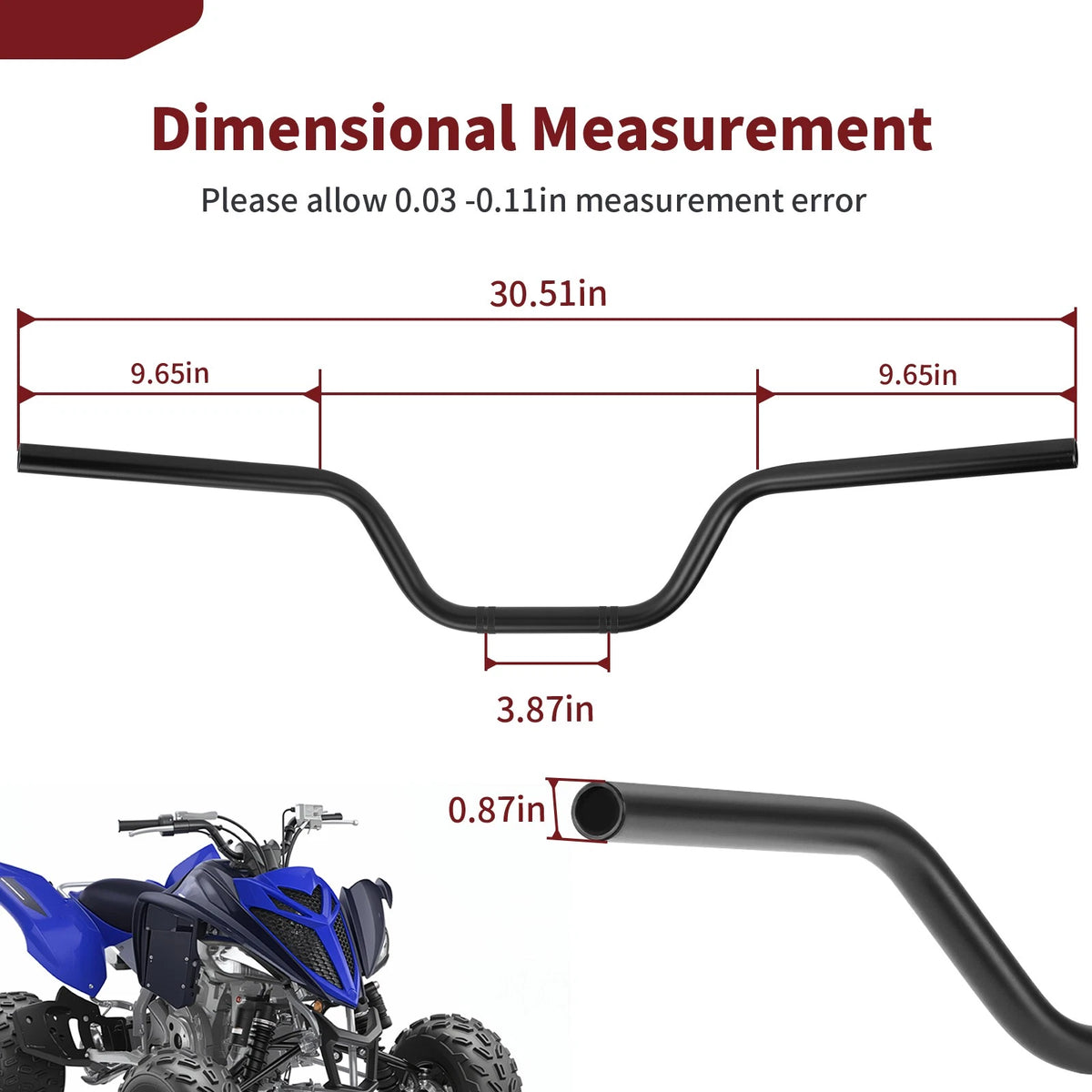 Handlebar for Yamaha Raptor 700R YFM700R SE (2013–2024)