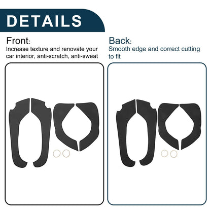 Kia Optima Door Anti Kick Pad Sticker Protector Black (2011-2015)