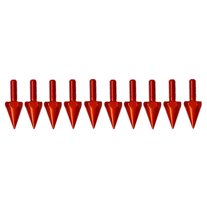 10Pcs Red Windshield Screws & 5MM Bolts for Motorcycle