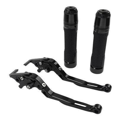 Black Extendable Brake Clutch Lever Grip Set for Honda CB1100 CB1300 (2013-2023)