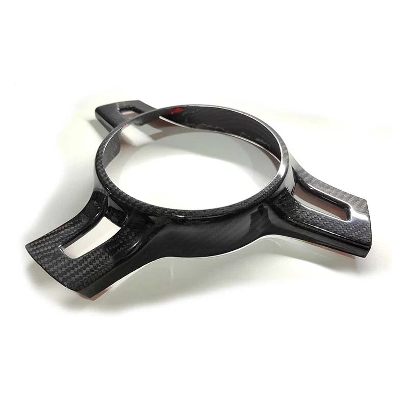 Real Carbon Fiber Steering Wheel Frame Cover Trim For Porsche 911 2011-2015