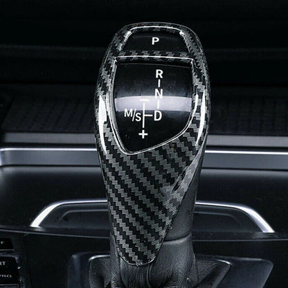Carbon Fiber Style Gear Shift Knob Cover for BMW F30 F20 F10 F15 F25 X3 X5
