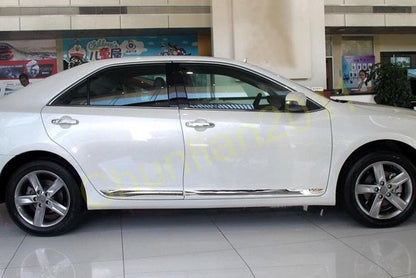 Chrome Door Body Side Molding Cover Trim for Toyota Camry 4DR Sedan (2018-2024)