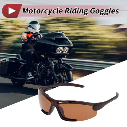 Motorcycle Riding Goggles Brown Lens Brown Frame Triacetyl Cellulose