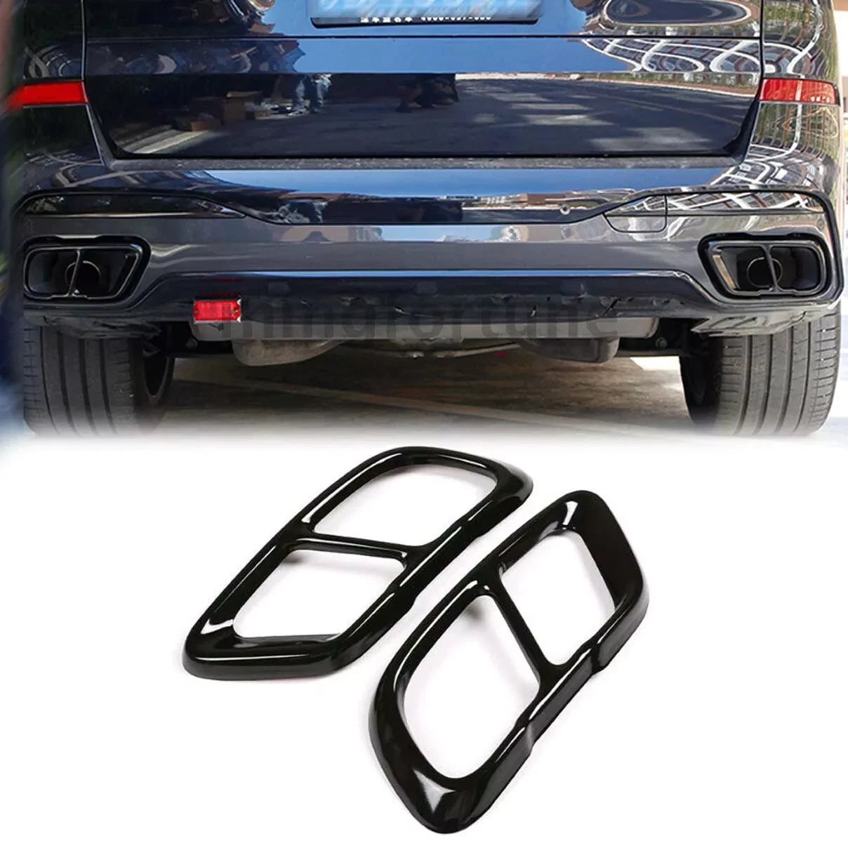 Rear Exhaust Muffler Tail Pipe Trim Cover for BMW X5 X7 (2019–2022)