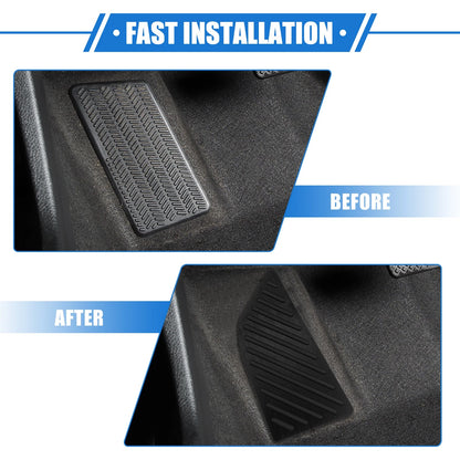 Car Foot Rest Pedal Cover for Toyota Corolla (2019-2020) - Aluminum Alloy Black
