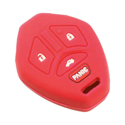 Red Silicone Car Key Shell Cover for Mitsubishi Galant (Fits 2004-2012)
