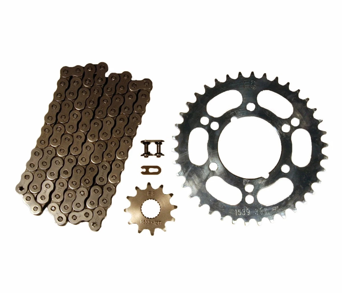 Natural 520x86 Chain 12/38 Sprockets for Polaris Magnum 425 2x4 (1995–1998)