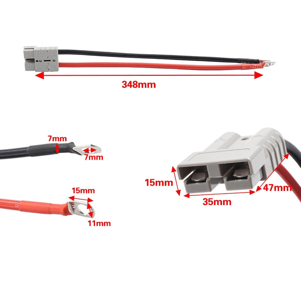 8AWG 50A Battery Quick Connector Kit for Cars, Tractors, Motors