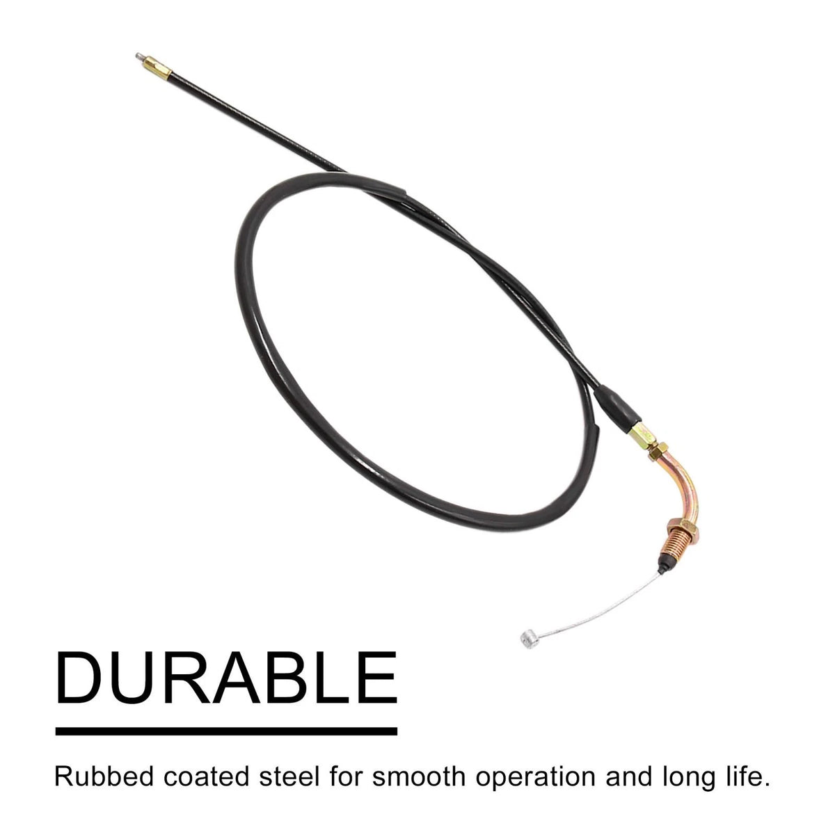 39.8" Rubber Coated Motorcycle Throttle Cable Wire Oil Line for Honda CG125
